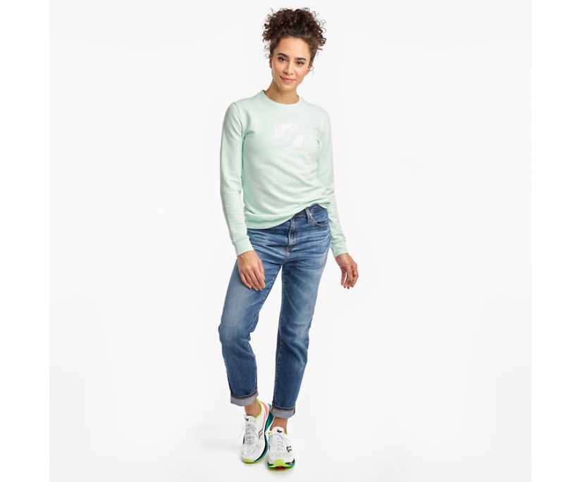 Női Saucony Rested Crewneck Ingek Kék | HU 597TCE